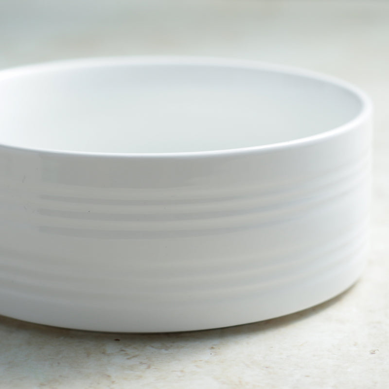 White Bowl with Handle - Serving bowls, noodle bowl, snack bowl, popcorn bowls | Bowls for dining & home decor