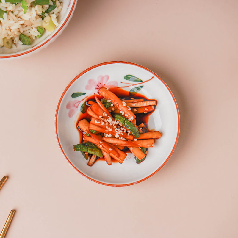 Sakura Small Flavor Plate - Serving plate, small plate, snacks plates | Plates for dining table & home decor