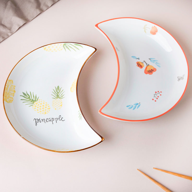 Eclectic Moon Plate - Serving plate, snack plate, dessert plate | Plates for dining & home decor