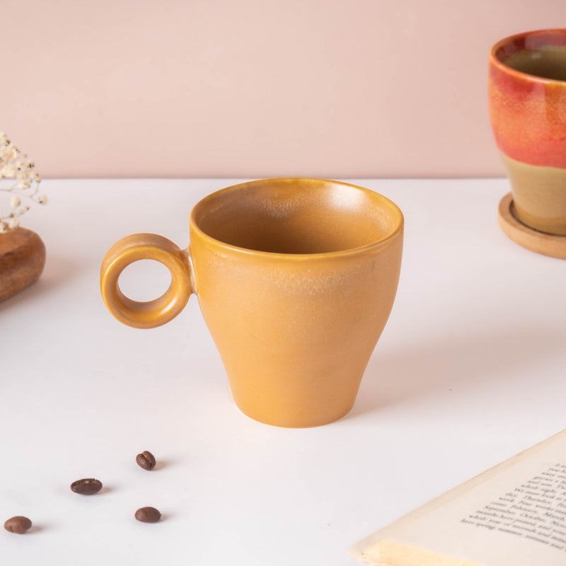 Beige Cappuccino Cup 200 ml- Tea cup, coffee cup, cup for tea | Cups and Mugs for Office Table & Home Decoration