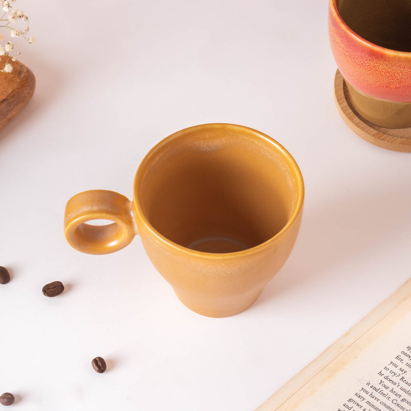 Beige Cappuccino Cup 200 ml- Tea cup, coffee cup, cup for tea | Cups and Mugs for Office Table & Home Decoration