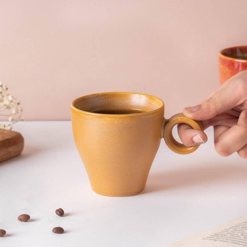 Beige Cappuccino Cup 200 ml- Tea cup, coffee cup, cup for tea | Cups and Mugs for Office Table & Home Decoration