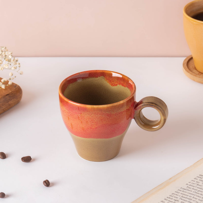 Rustic Bicolour Cup 200 ml- Tea cup, coffee cup, cup for tea | Cups and Mugs for Office Table & Home Decoration