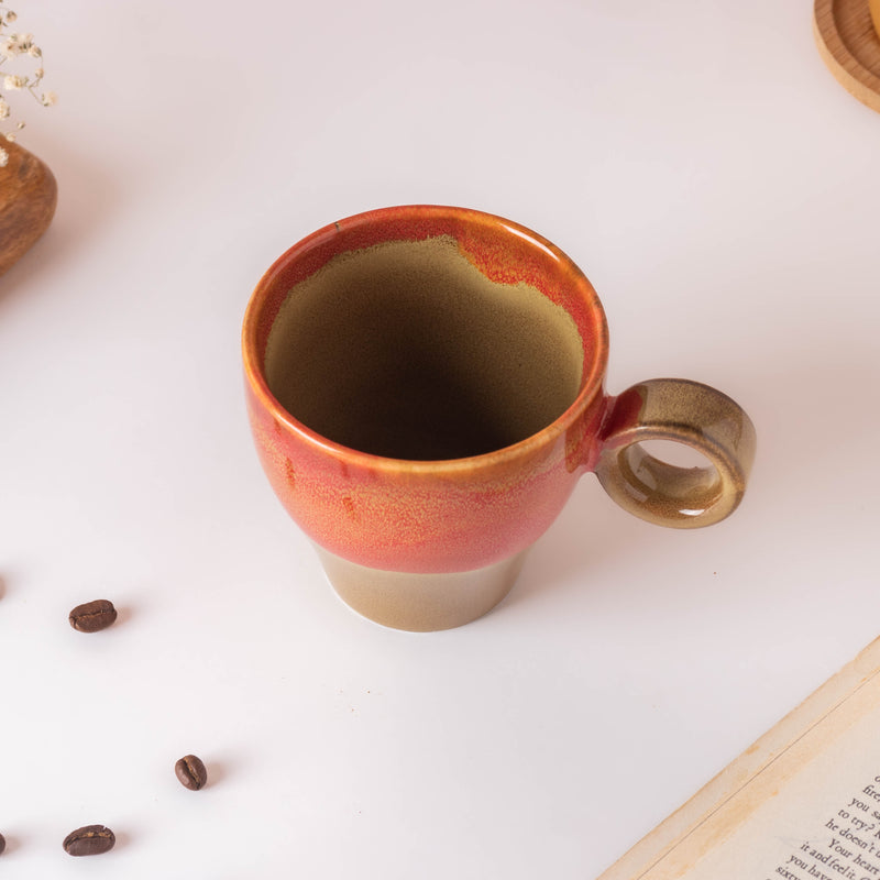 Rustic Bicolour Cup 200 ml- Tea cup, coffee cup, cup for tea | Cups and Mugs for Office Table & Home Decoration