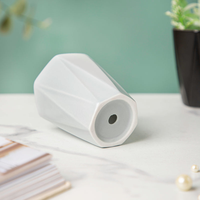 Nordic Grey Textured Ceramic Planter - Plant pot and plant stands | Room decor items