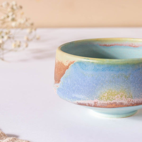 Small Blue Ombre Dip Bowl 100 ml - Bowl, ceramic bowl, dip bowls, chutney bowl, dip bowls ceramic | Bowls for dining table & home decor 