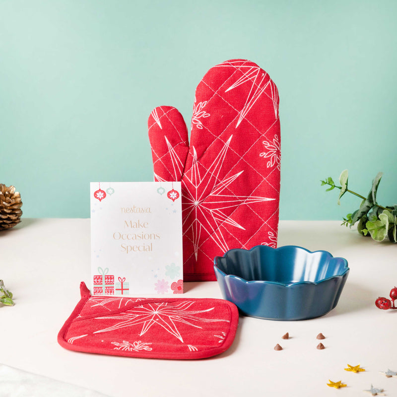 Hugs And Quiches Christmas Baking Hamper Set Of 3