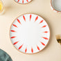 Teardrop Red 21 Piece Dinner Set For 6