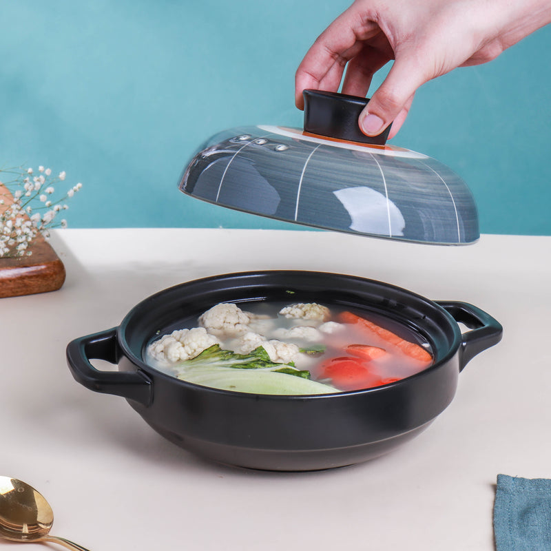 Willow Shallow Cooking Pot Grey - Cooking Pot