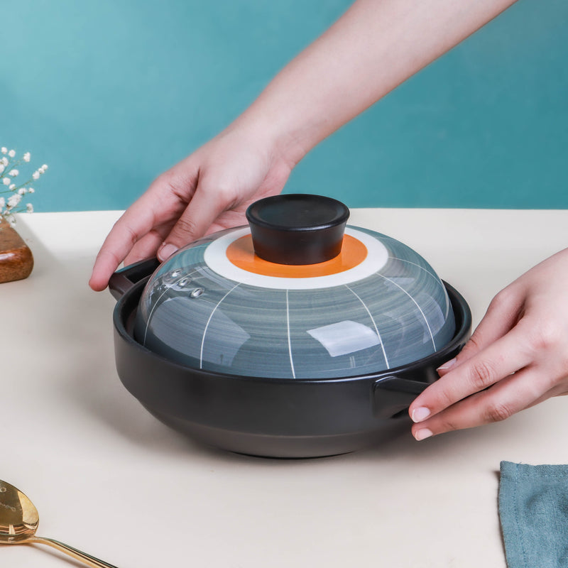 Willow Shallow Cooking Pot Grey - Cooking Pot