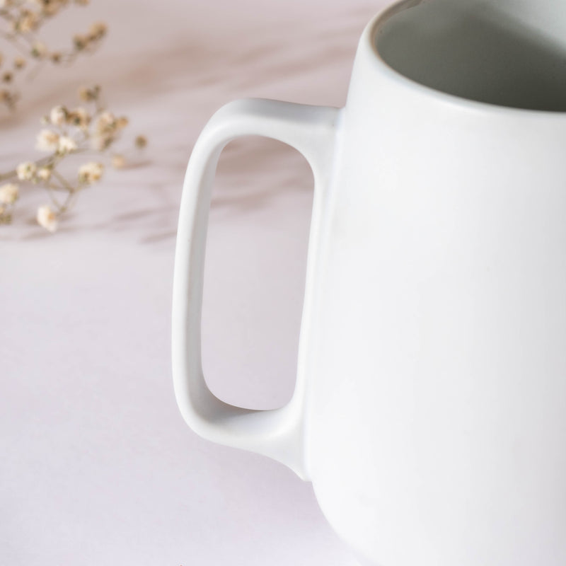 Snow White Round Mug 300 ml- Mug for coffee, tea mug, cappuccino mug | Cups and Mugs for Coffee Table & Home Decor