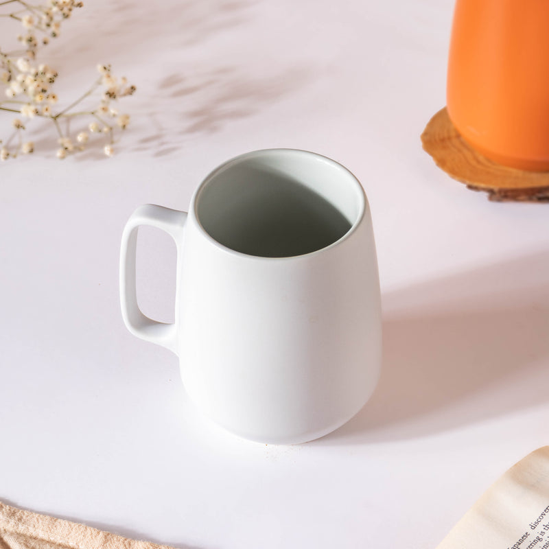 Snow White Round Mug 300 ml- Mug for coffee, tea mug, cappuccino mug | Cups and Mugs for Coffee Table & Home Decor