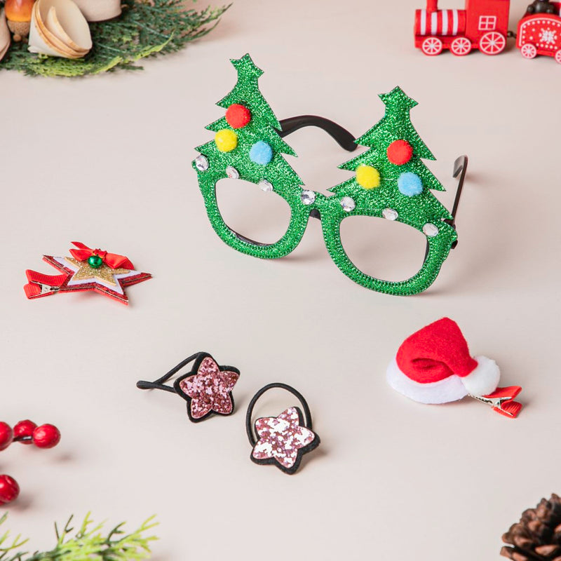 Merry Christmas Party Glasses Set of 4