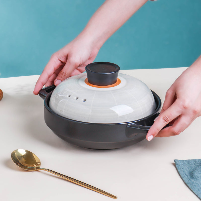 Willow Shallow Cooking Pot Ecru - Cooking Pot