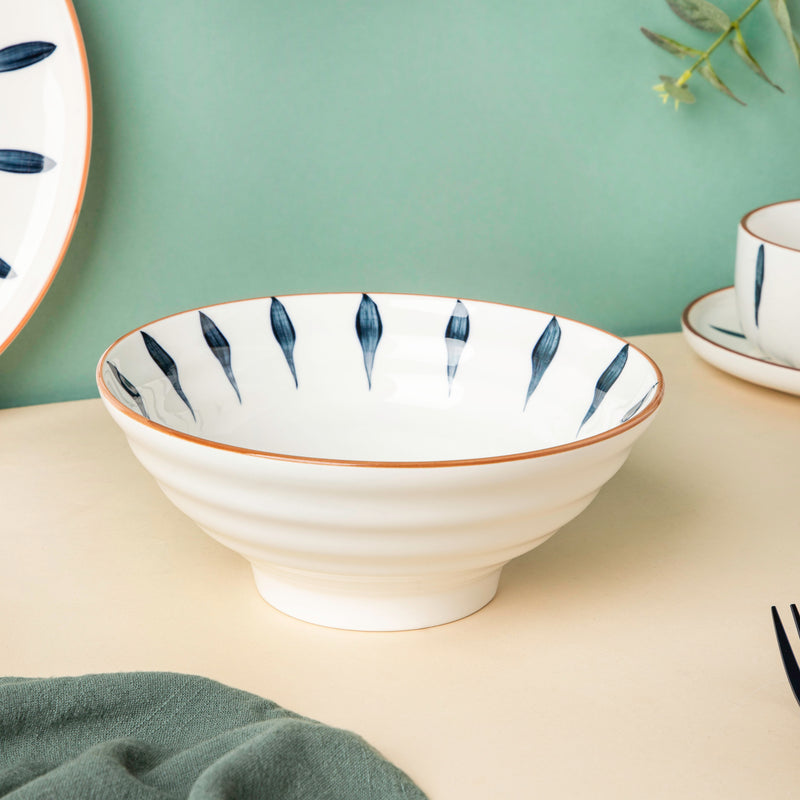 Teardrop Blue 21 Piece Dinner Set For 6