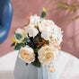 Rose Bouquet White - Artificial flower | Flower for vase | Home decor item | Room decoration item