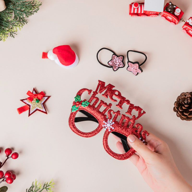 Merry Christmas Glasses Set of 4