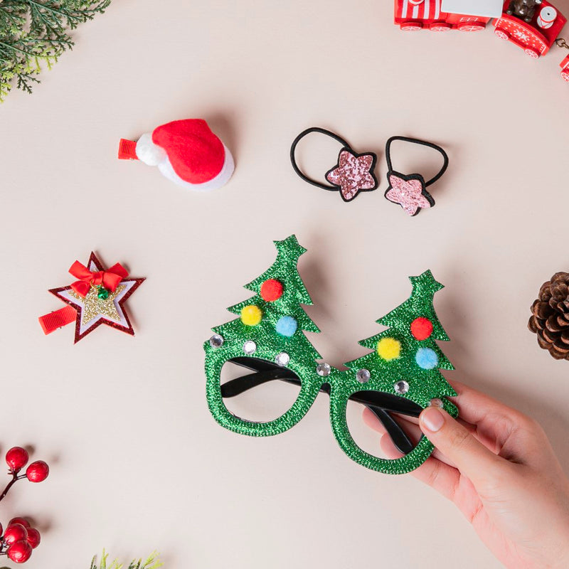 Merry Christmas Party Glasses Set of 4