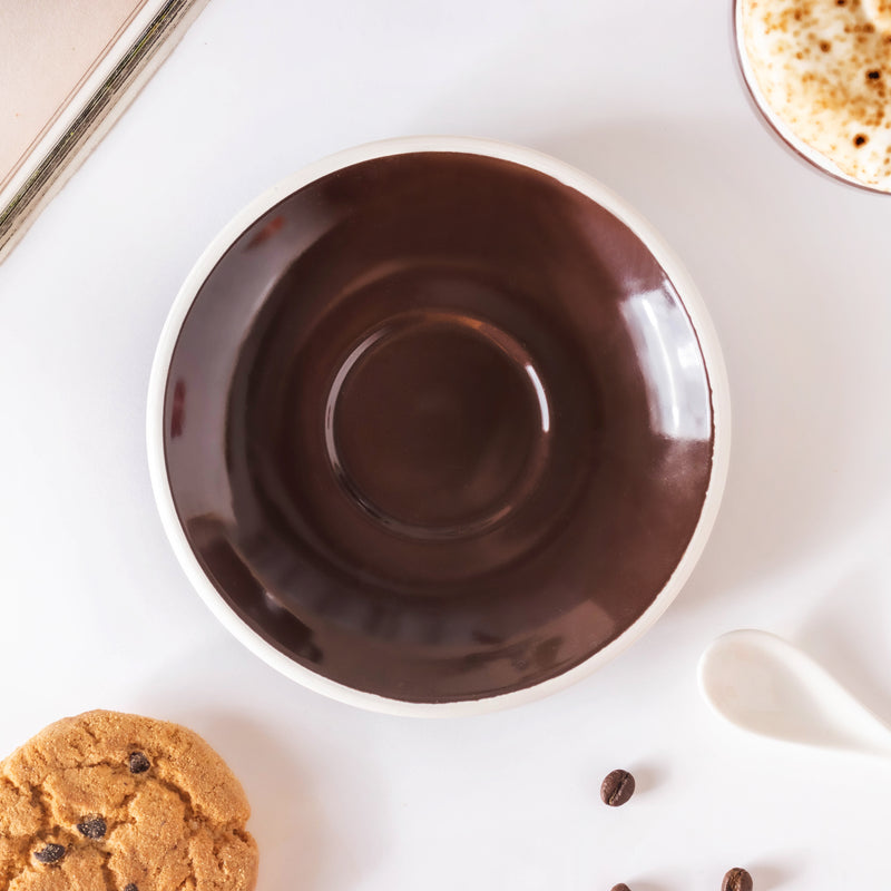 Glazed Ceramic Brown Cup Set 150 ml- Tea cup, coffee cup, cup for tea | Cups and Mugs for Office Table & Home Decoration