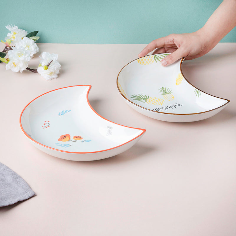 Eclectic Moon Plate - Serving plate, snack plate, dessert plate | Plates for dining & home decor