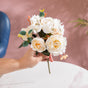 Rose Bouquet White - Artificial flower | Flower for vase | Home decor item | Room decoration item