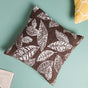 Leaf Cushion Cover Brown