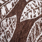 Leaf Cushion Cover Brown