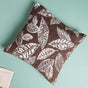 Leaf Cushion Cover Brown