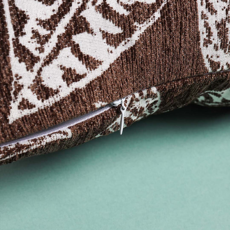 Leaf Cushion Cover Brown