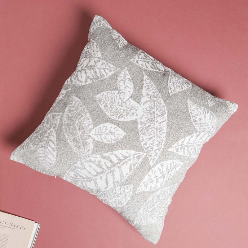 Leaf Cushion Cover Grey