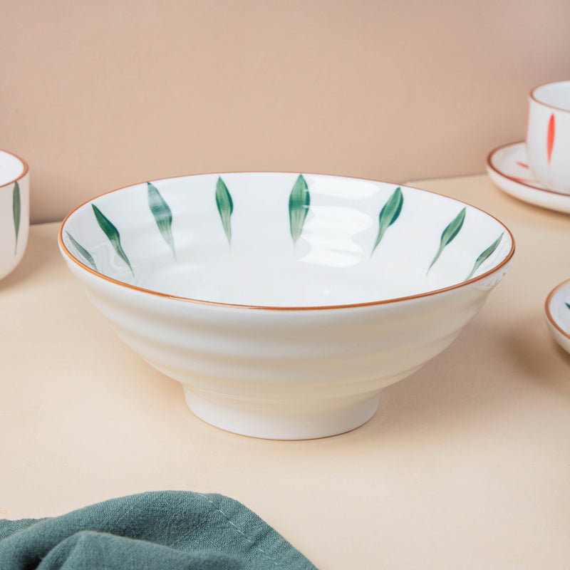 Teardrop Red And Green 22 Piece Dinner Set For 6
