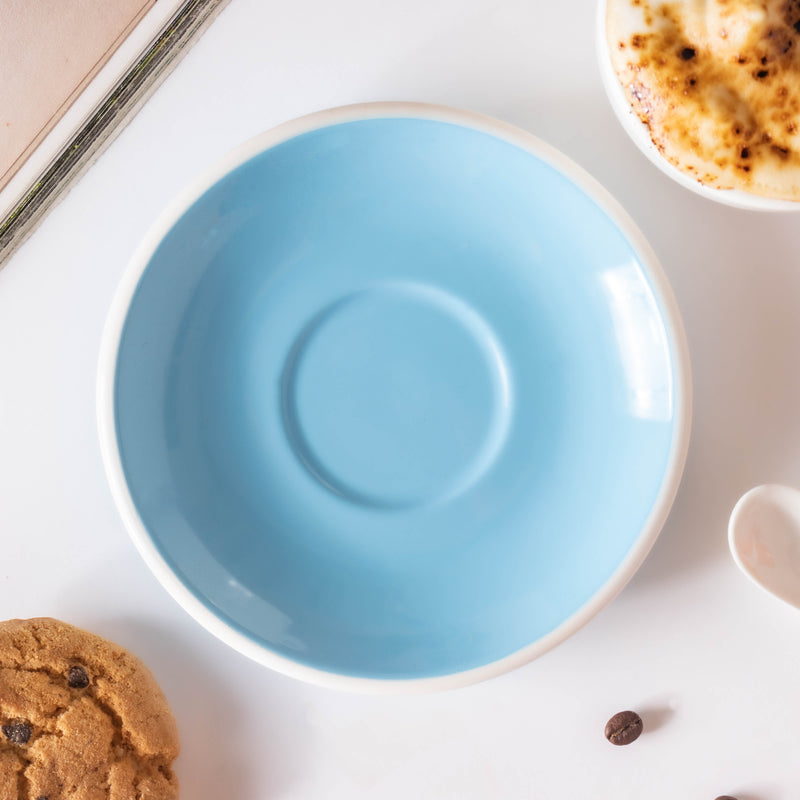 Glazed Ceramic Blue Cup Set 150 ml- Tea cup, coffee cup, cup for tea | Cups and Mugs for Office Table & Home Decoration