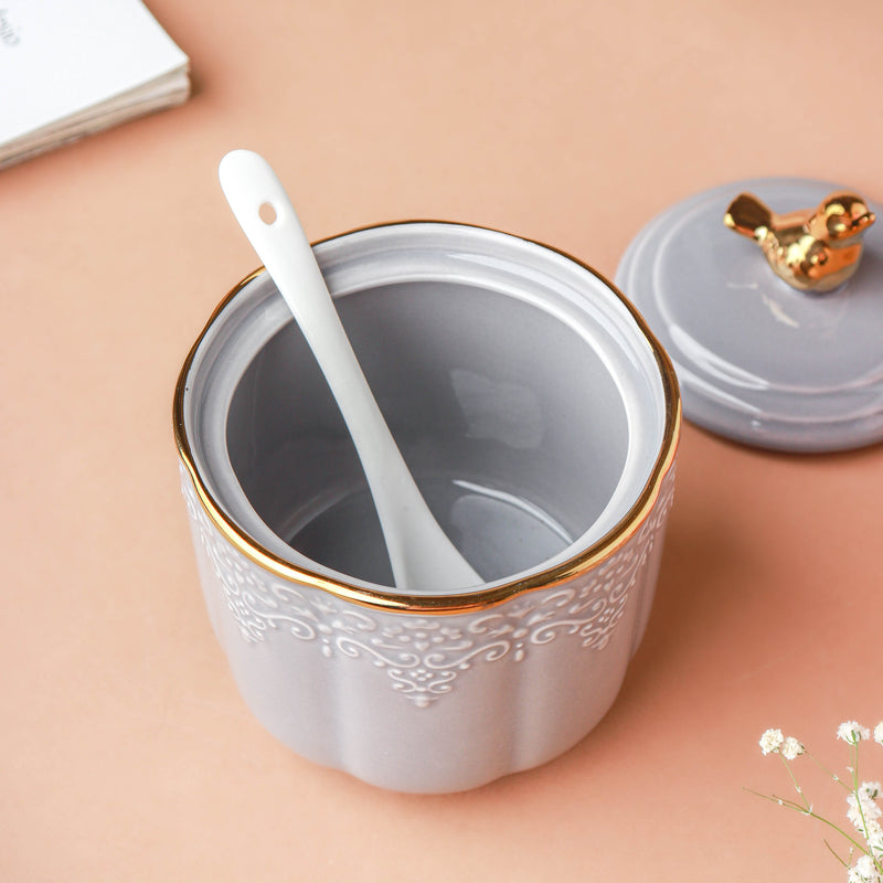 Gray Vintage Spice Jar Set of 3 - Jar