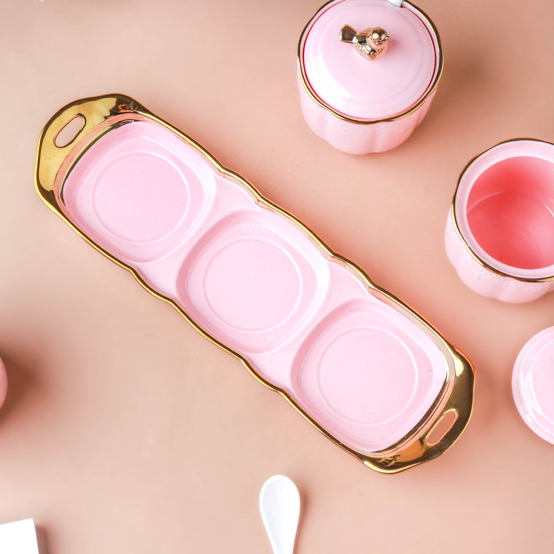 Pink Vintage Spice Jar Set of 3 - Jar