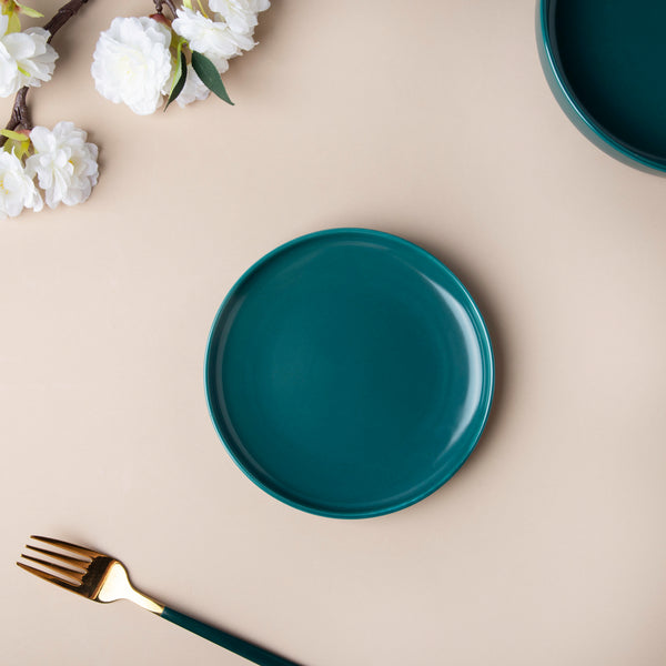 Matte Teal Side Plate