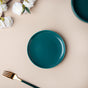 Matte Teal Side Plate - Serving plate, snack plate, dessert plate | Plates for dining & home decor