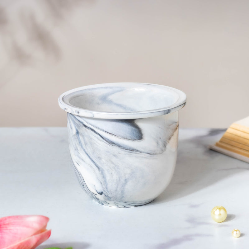 Botanica Marble Grey Planter with Stand - Indoor planters and flower pots | Home decor items