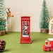 Vintage Telephone Booth Showpiece With Santa - Showpiece | Home decor item | Room decoration item