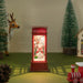 Telephone Booth Snowman LED Light Decor - Showpiece | Home decor item | Room decoration item