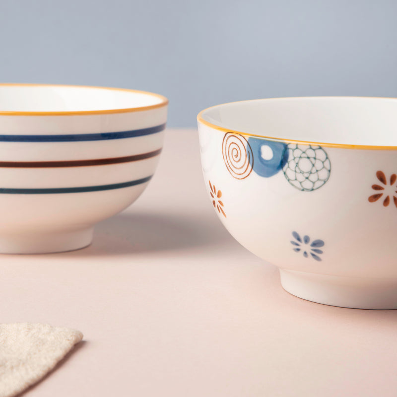 Feliz Snack Bowl 300 ml - Bowl,ceramic bowl, snack bowls, curry bowl, popcorn bowls | Bowls for dining table & home decor
