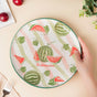 Decorative Watermelon Fruit Plate 10 Inch - Serving plate, snack plate, ceramic dinner plates| Plates for dining table & home decor