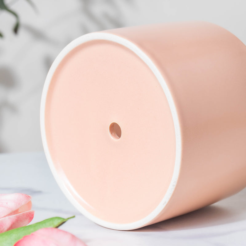 Home Ceramic Planter With Stand Pink - Indoor planters and flower pots | Home decor items