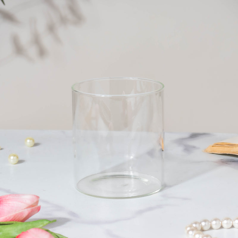 Modern Green Ceramic Planter With Glass Stand - Plant pot and plant stands | Room decor items