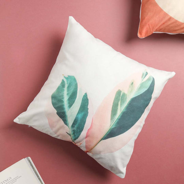 Peach-green Couch Cushion Cover