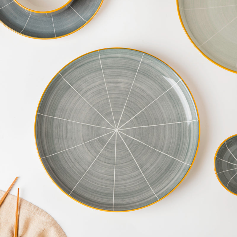 Willow Grey 28 Piece Dinner Set For 6