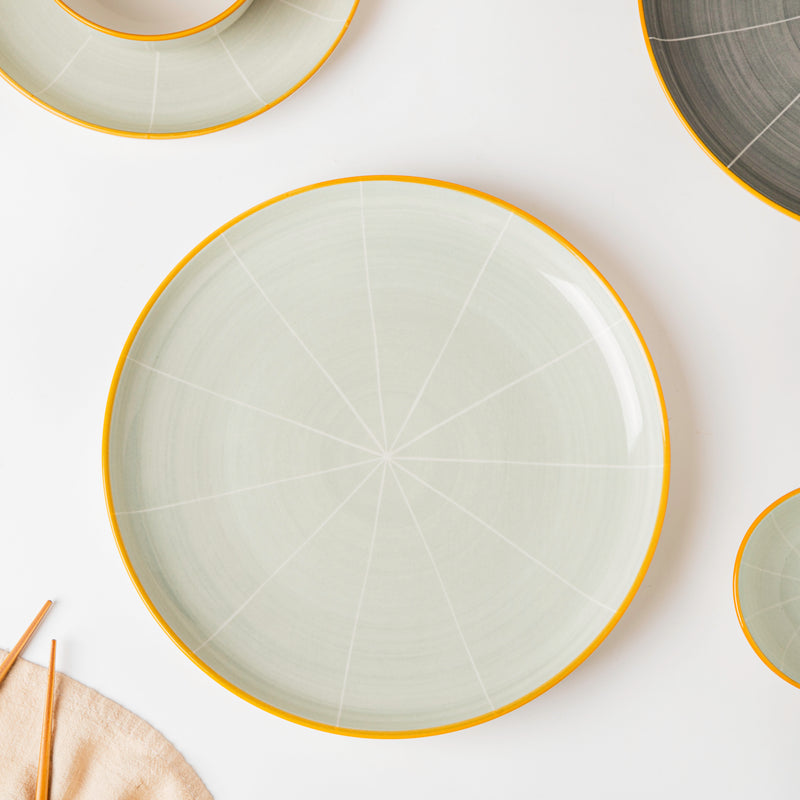 Willow Grey 28 Piece Dinner Set For 6