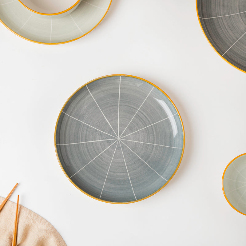 Willow Grey 28 Piece Dinner Set For 6