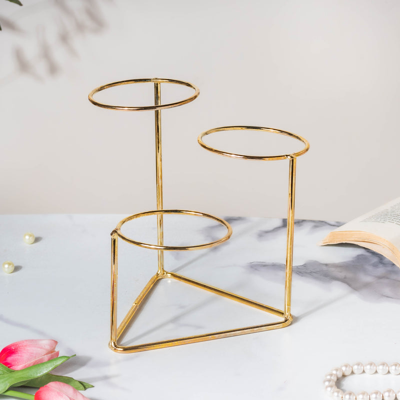 Luxe Ceramic Planter Set of 3 With Stand Pink - Plant pot and plant stands | Room decor items