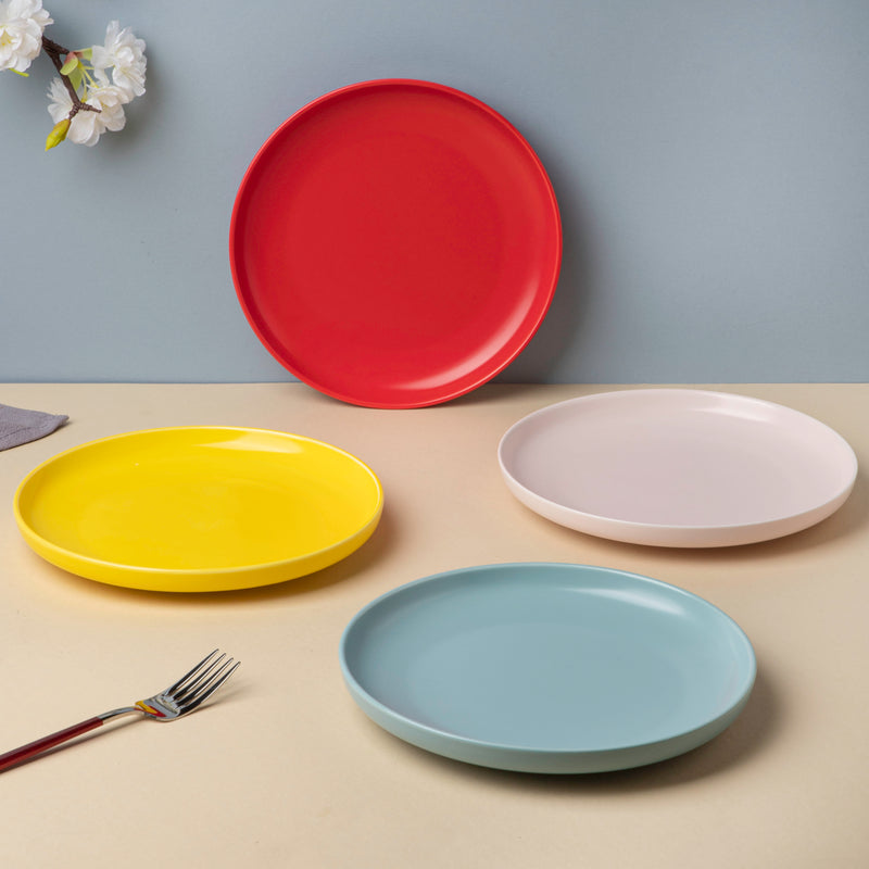 Solid Colored Snack Plate Large - Serving plate, snack plate, dessert plate | Plates for dining & home decor