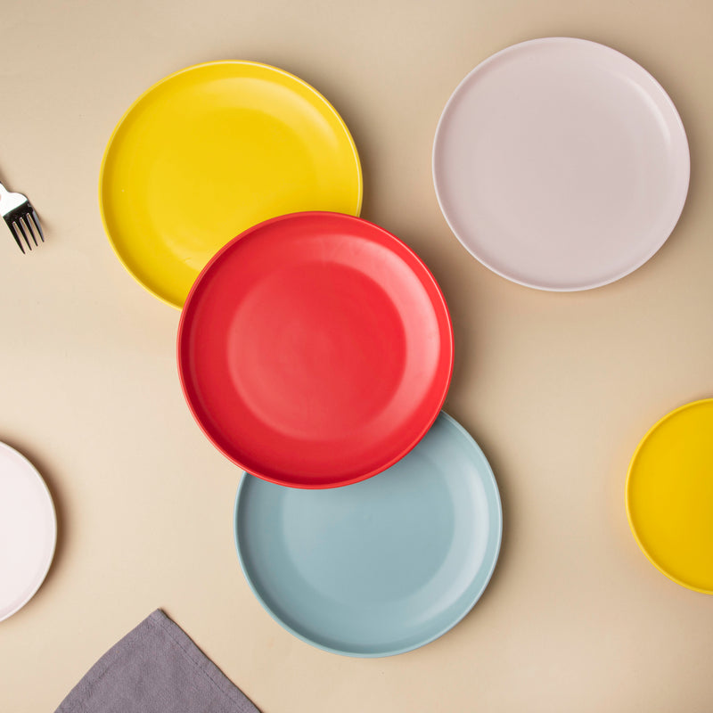 Solid Colored Snack Plate Large - Serving plate, snack plate, dessert plate | Plates for dining & home decor